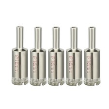 5Pcs 16mm Diamond Coated Hole Saw Drill Bit for Glass Ceramic Tile Marble Rock