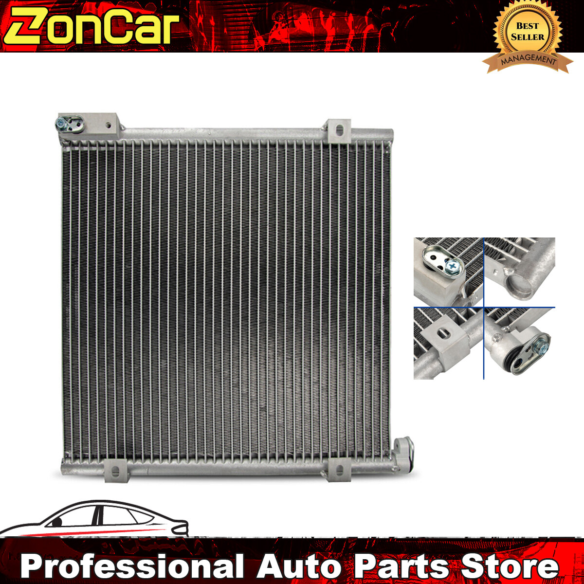 2000 Condenser For 1996- 1.6L Engine 1997-2000 Honda Civic AC