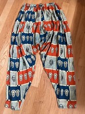 Vintage Parachute Huge Baggy Pants MC Hammer 80s 90s Tie Dye XXL Boho Hip Hop