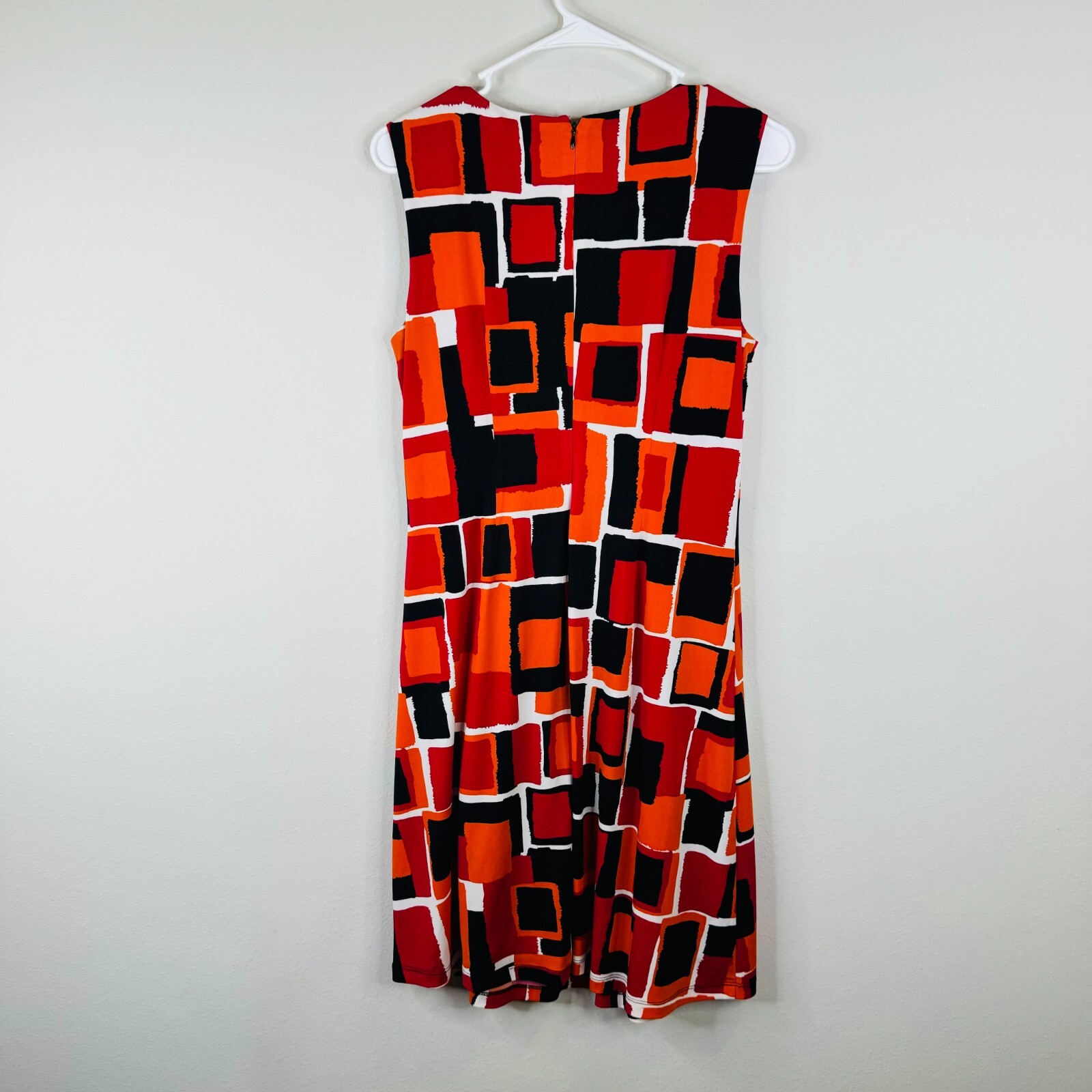 Calvin Klein Dress Womens Size 8 Shift Knee Length Lined Multicolor Office thumbnail 2