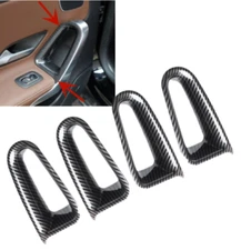 Carbon Fiber Print Inner Door Handle Frame Trim Cover Fits 20-25 C118 CLA250 35