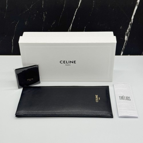 NEW CELINE CL50007I 039 YELLOW CLEAR ROUND UNISEX CELINE EYEGLASSES - Picture 10 of 10