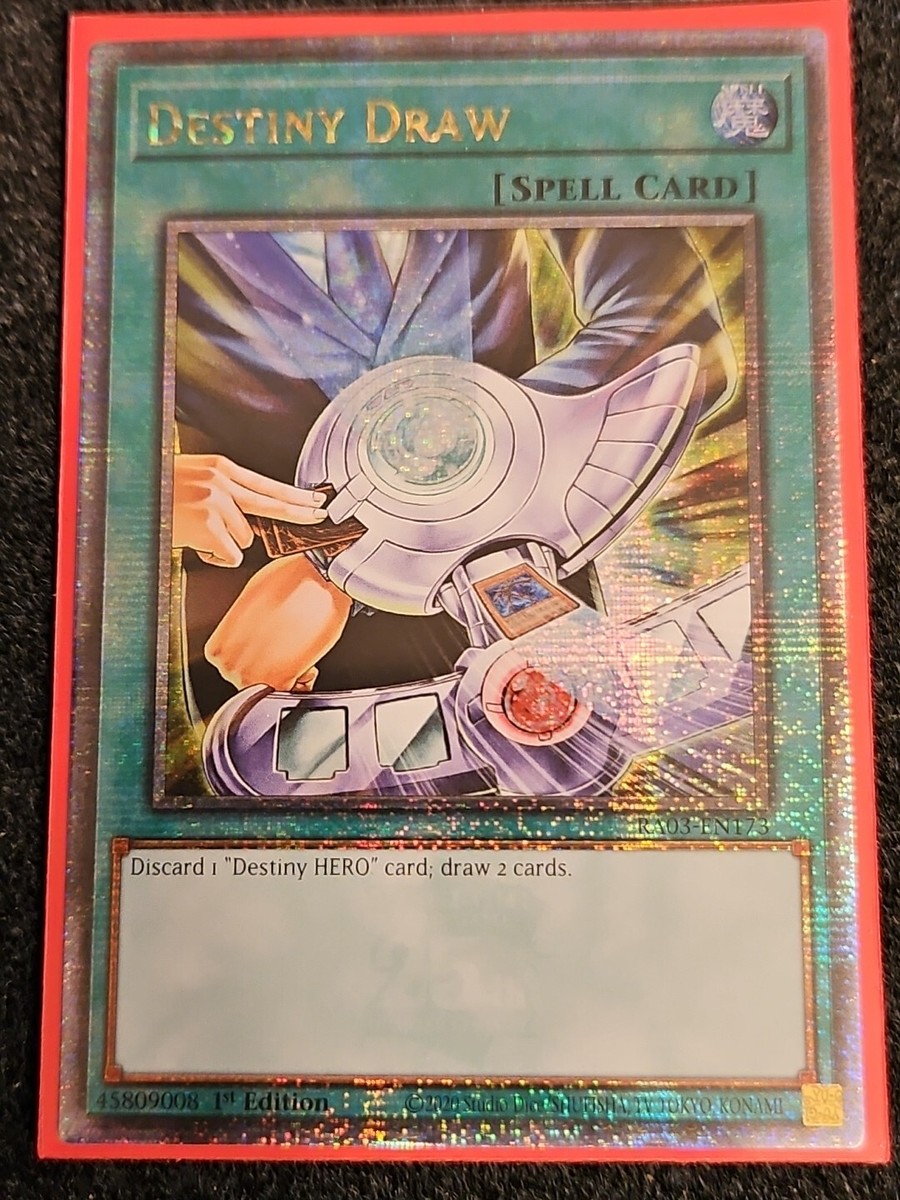Destiny Draw 1st Edition Quarter Century Secret Rare RA03