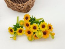 5 bundles Miniature Sunflower, Miniature Garden Dollhouse 1:12