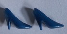 Barbie Doll SHOES Dark Teal High Heel Pump Closed Point Toe 1990's Superstar Era — photo 5