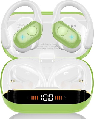 Qecnato T12 True Wireless Earbuds Hifi/Sports/Running, ENC