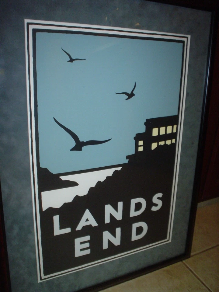 2 плаката с национальными парками Майкла Шваба из Сан-Франциско Stinson Beach Lands End - Изображение 4 из 4