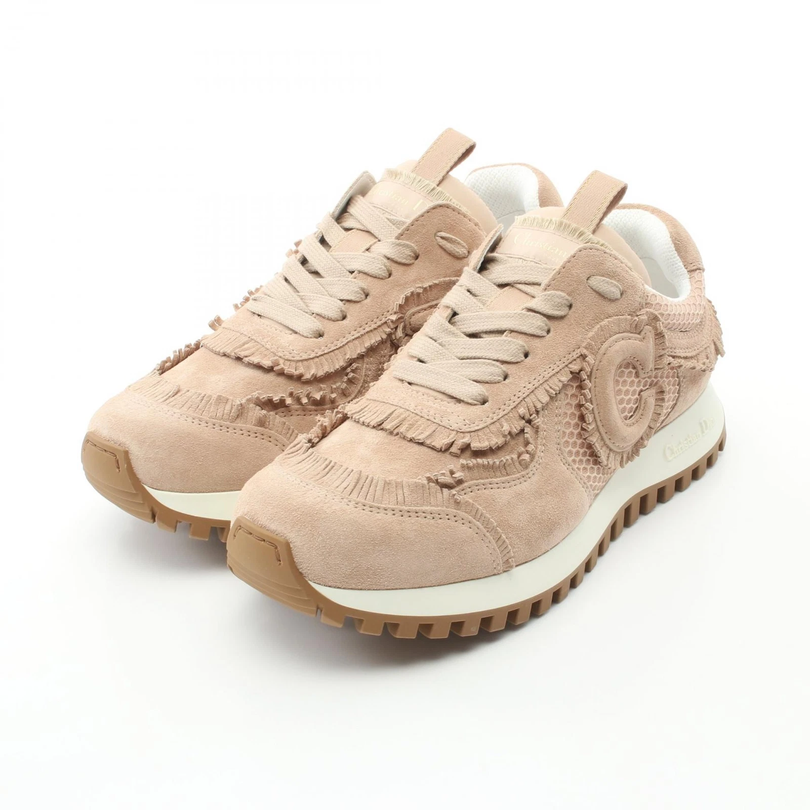 Baskets Christian Dior Cest Dior chaussures #36,5 KCK403SUH_S18U daim beige