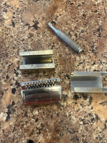 Antique Vintage 1914 WWI KHAKI EVER-READY SAFETY RAZOR SHAVING SET KIT 🔥 - Picture 7 of 13