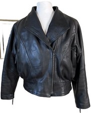 Unik Premium Motorcycle Xl Jacket Black Leather Women Thinsulate Zipper Lined