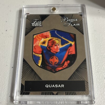 2023-24 Marvel Flair Badge Flair QUASAR PFB17
