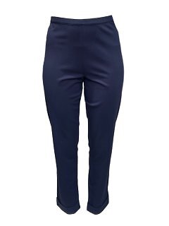 Marina Rinaldi Women's Navy Octopus Pullover Straight Leg Pants