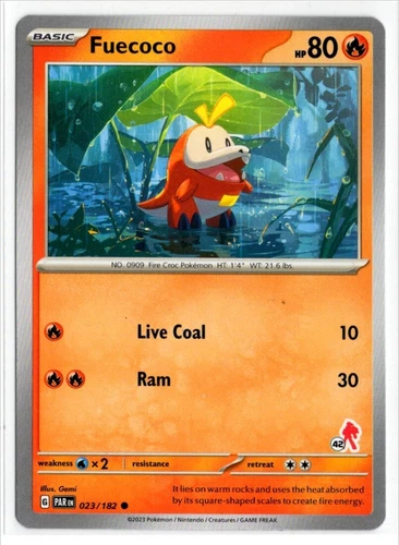 Pokemon Battle Academy 2024 Armarouge Deck #42 Paradox Rift 023/182 Fuecoco