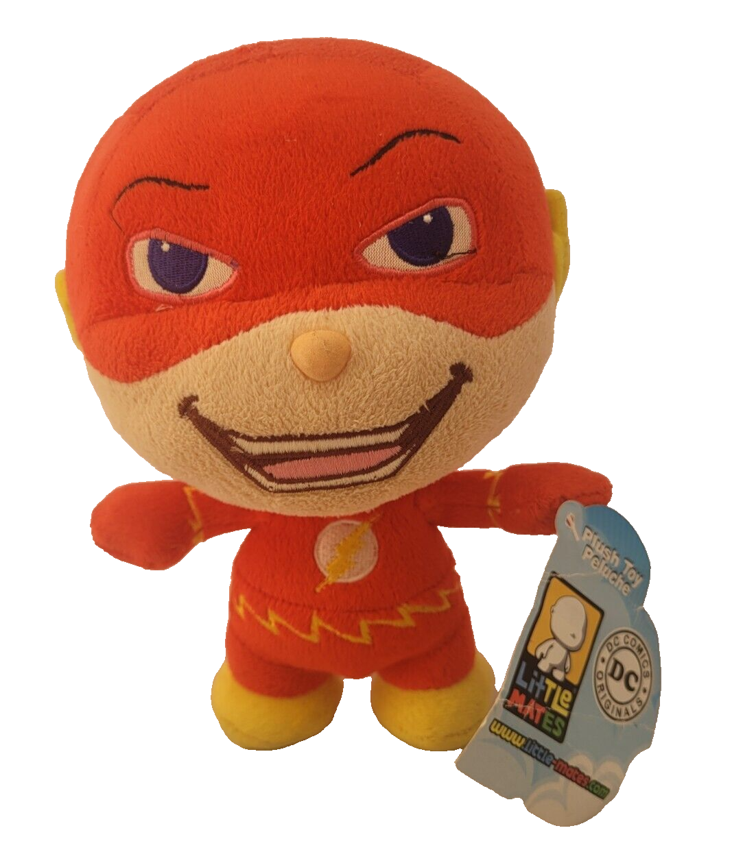 THE FLASH DC COMICS LITTLE MATES CUDDLY 9"" PLUSH SOFT TOY PLAY BY PLAY + TAGS