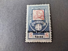 1 TIMBRE NEUF SUISSE OBLIGATIONS SERVICE CONSULAIRE TAXES