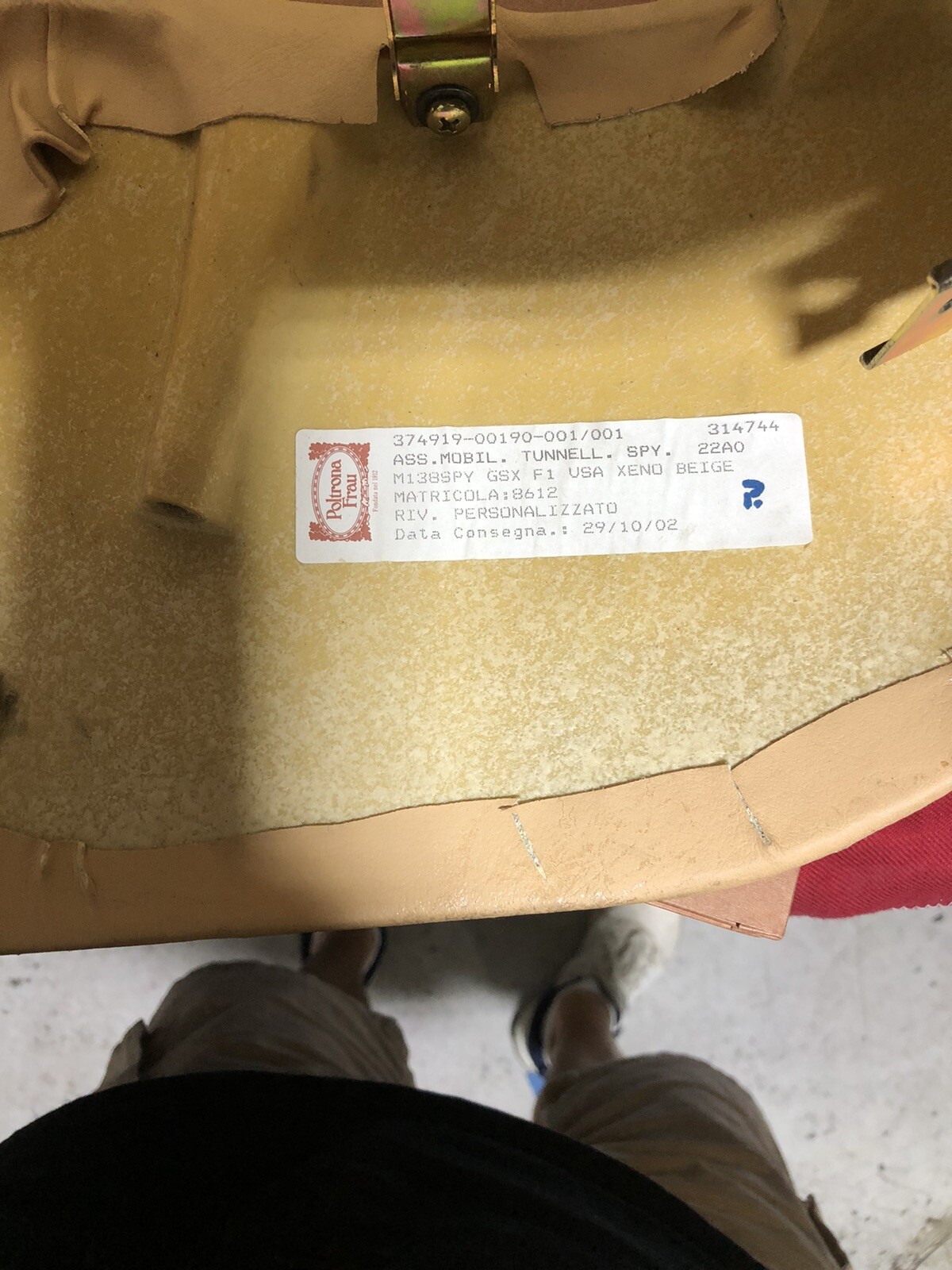 Maserati Center Console Tunnelcover Beige