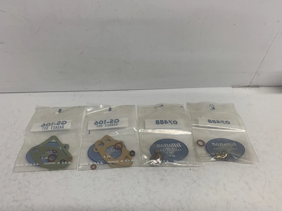 Lote de piezas de reconstrucción de carburadores Till it’s on (2) 07488, (2) juego de juntas GS-106 A014 Foto 3 de 4