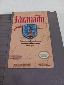 Faxanadu  (Nintendo NES, 1989) Genuine Authentic Vintage Cartridge Only