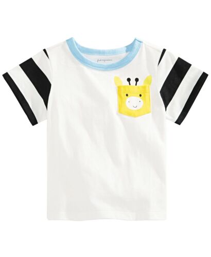 First Impressions Baby Boys Giraffe-Pocket 100% Cotton T-Shirt Various Sizes - Picture 1 of 3