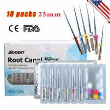 1-10packs Dental NiTi Files Rotary Engine File 25mm for Endodontic Motor