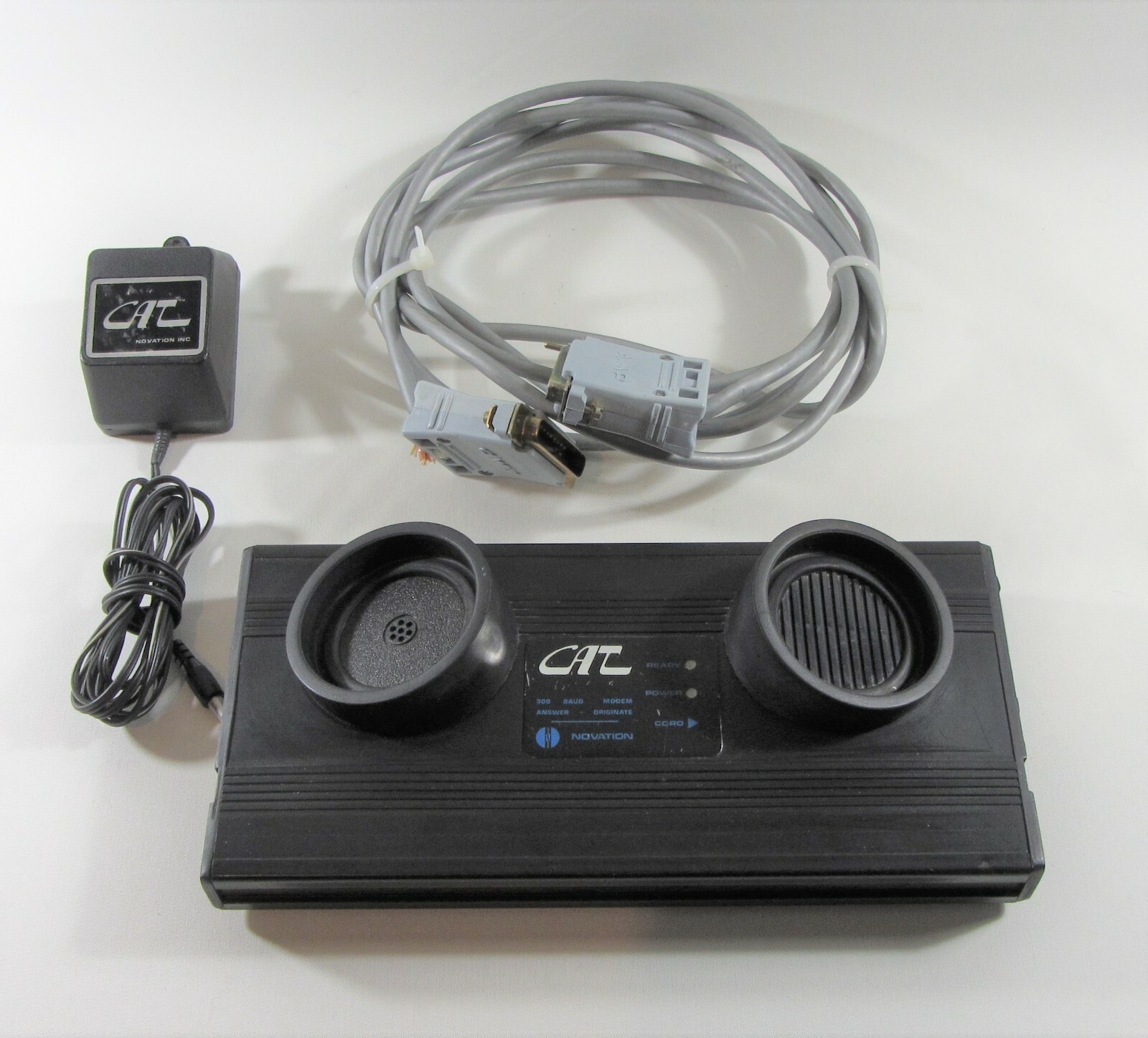 Novation CAT 4901404 Modem Acoustic Coupler + Novation AC Adaptor