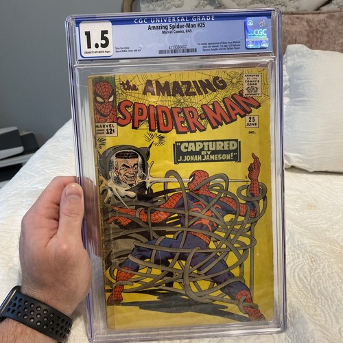 The Amazing Spiderman 25 1st Cameo Of Mary Jane cgc 1.5