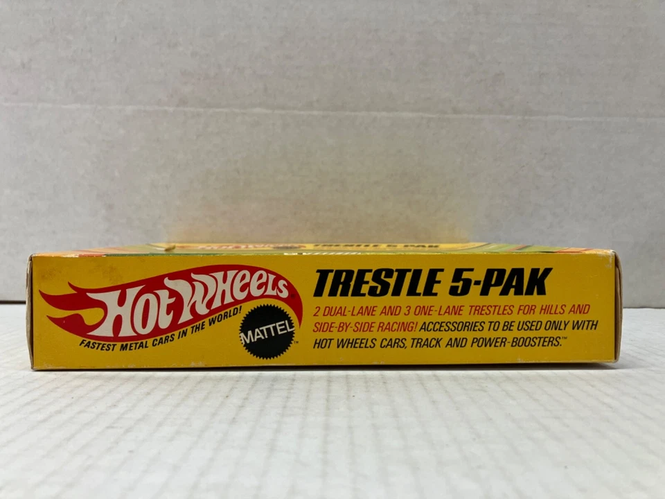 VINTAGE ORIGINAL MATTEL 1969 HOTWHEELS TRESTLE 5 - PAK - FACTORY SEALED BOX - Image 2 of 4