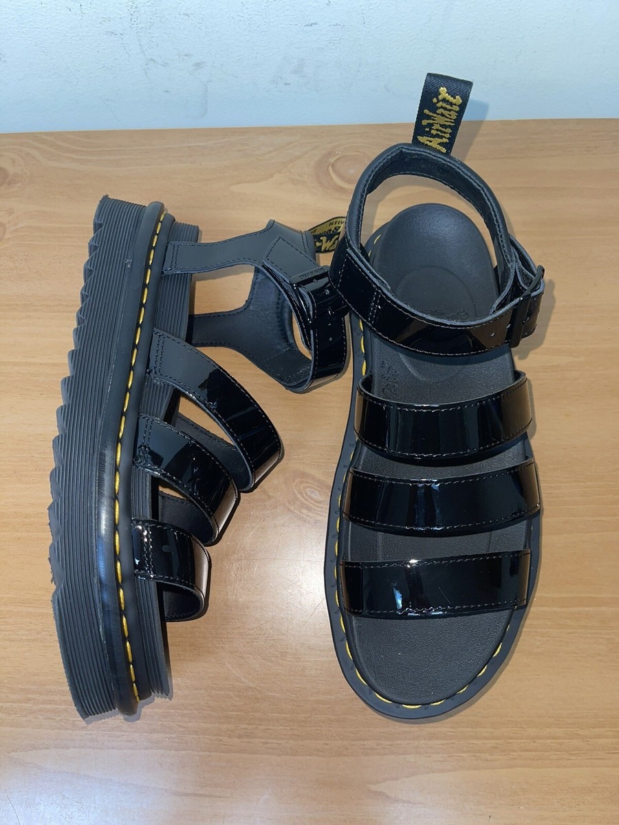 Dr. Martens Blaire Women's Sandals Black Patent Leather