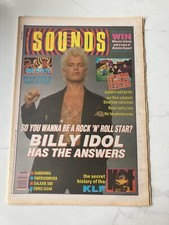 SOUNDS MAGAZINE DECEMBER 1990 BILLYIDOL COVER + FEATURE VERY GOOD CONDITION