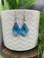 1.5  Silver-tone Boho Iridescent Dangle Earring Set New Free Ship B4297