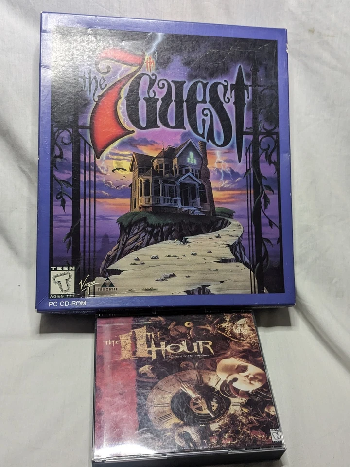 The 7th Guest Big Box + The 11th Hour Horror PC Game LOT CIB Virgin 1992-95 New - Image 2 of 4