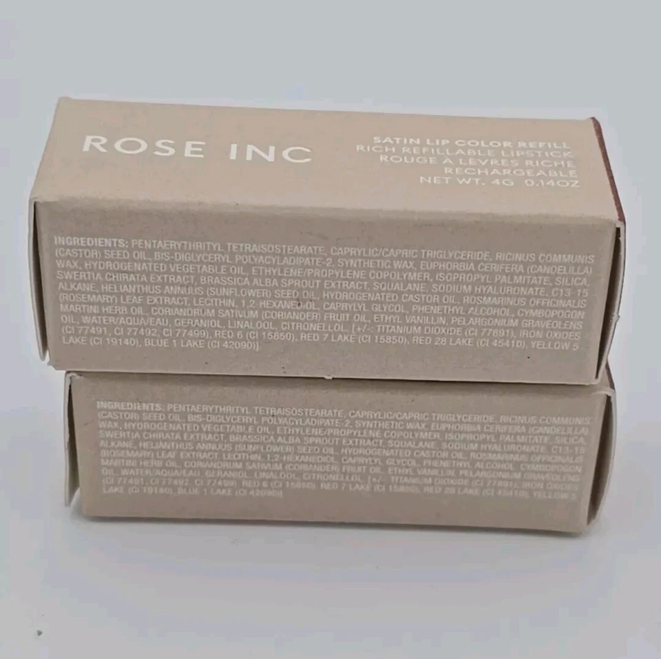 Rose Inc Satin Lip Color Lipstick  Refill In Graceful Lot Of 2 New - Image 3 of 4