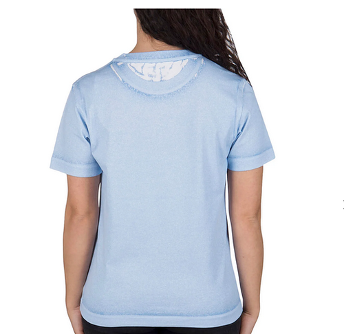 STELLA McCARTNEY 2001. T-Shirt Light Blue 100% Cotton Knit Size 42 / US 6 - Picture 7 of 9