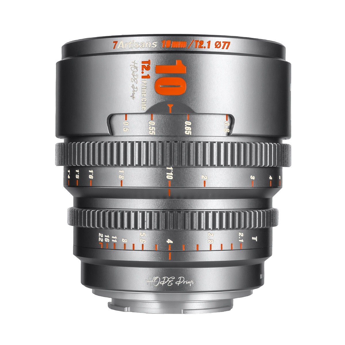 7Artisans Hope Prime 10mm Cinema lens for Fujifilm X mount camera  =Grey=