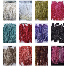 FibertoYarn Natural  Hand Dyed SELECT MOHAIR Locks