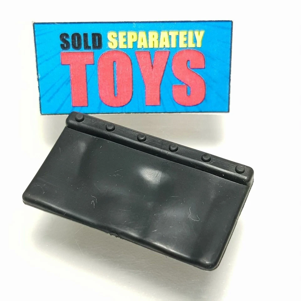 复古 GI Joe Mauler MUD FLAP 原装 1985 汽车 黑色 橡胶配件 — 第 3/4 张图片