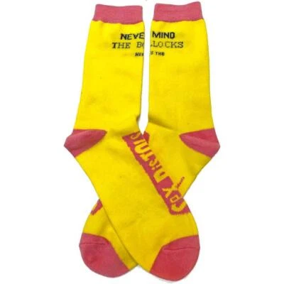 OFFICIAL LICENSED - SEX PISTOLS - NEVER MIND THE BOLLOCKS ANKLE SOCKS SIZE 7/11
