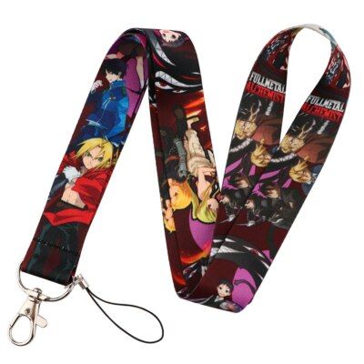 Fullmetal Alchemist Anime Characters Themed ID Badge Holder Lanyard