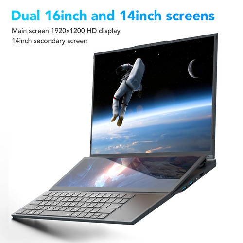 16in Laptop 14in Auxiliary Display 8GB RAM 64GB ROM 5.10GHz 13600mAh Batte - Picture 17 of 30