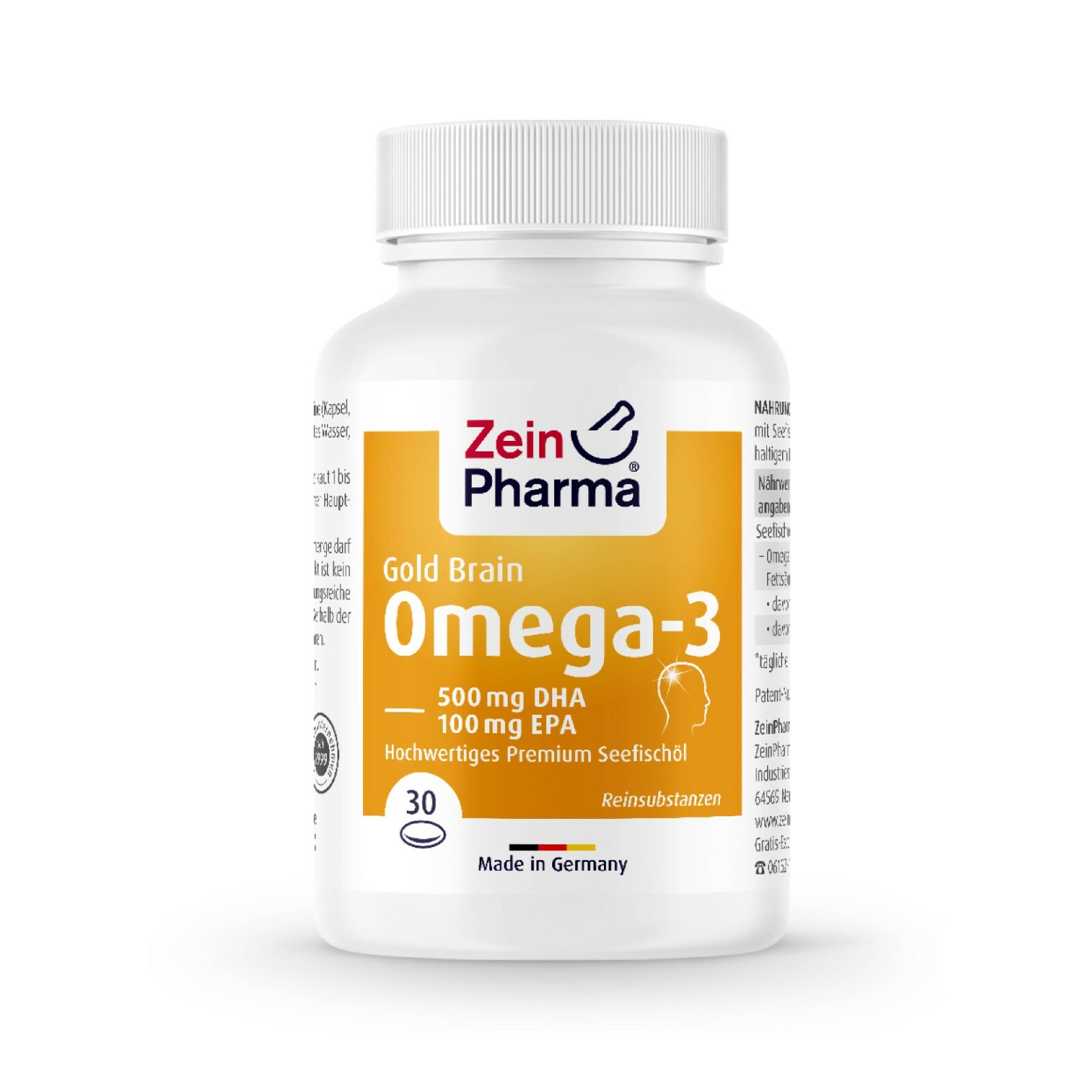 Omega 3 Gold Brain Edition (30 capsules) 500DHA 100EPA ZEINPHARMA eBay