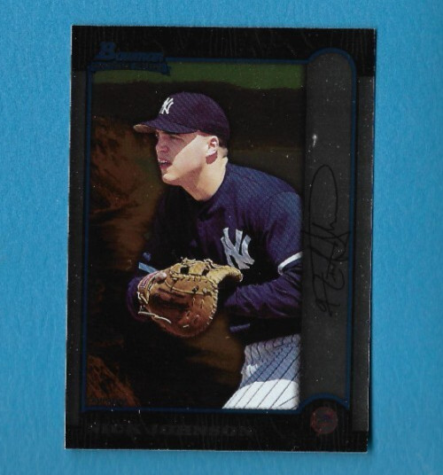 1999 Bowman Chrome Baseball Nick Johnson RC Rookie New York Yankees #185