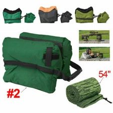 Shooting Range Sand Bag Rest Stand Front Rear for Rifle Gun / 54" Gun Socks Case