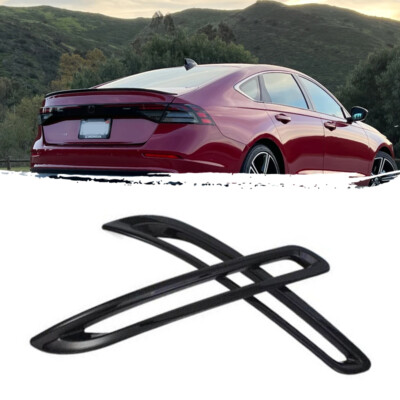 Gloss Black For Honda Accord 11 Gen 2023 Rear Fog Light Lamp Cover Moulding Trim