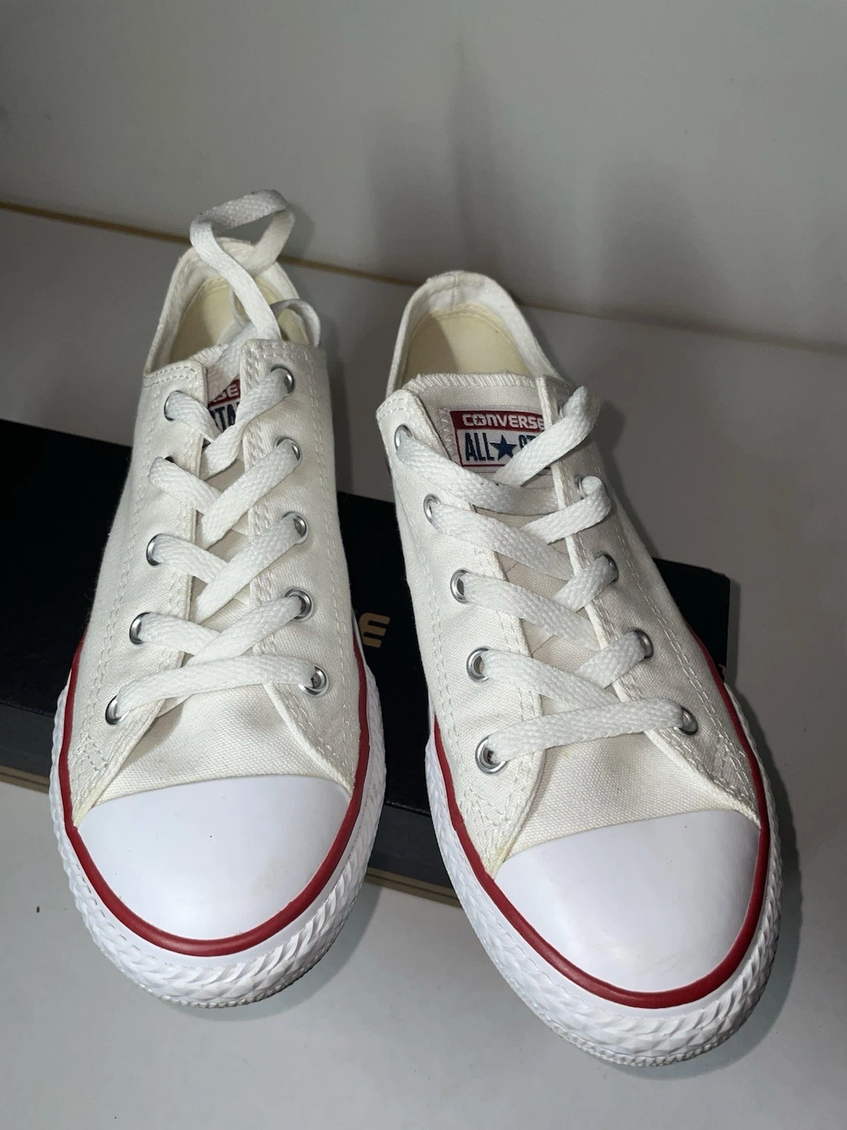 Scarpe basse Converse CT All Star Optical bianche taglia 3 Youth 3J256 con scatola