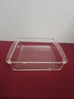 Vintage Pyrex 2 Qt 222 Clear 8x8x2 Square Baking Cake Dish Handles