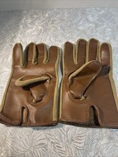 Vintage Man  s Vinyl Cotton 1970's Winter Gloves