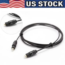 6FT Digital Fiber Optic Audio Cable Cord Optical TosLink for TV DVD AMP USA Lot