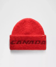LULULEMON TEAM CANADA 2026 OLYMPICS RIBBED ALPACA WOOL-BLEND BEANIE RED NWT