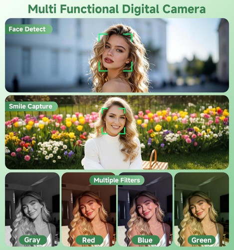 Digital , 2026 Upgraded 56MP Dual Screens Digital , Compact Cameras Built-in ... - Picture 6 of 8