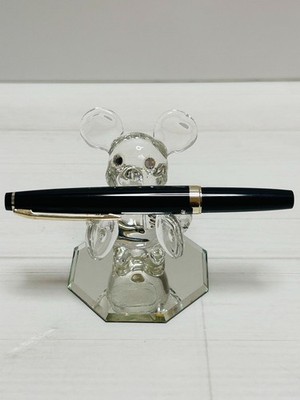 Pilot Elite Short Black Fountain Pen 18K-750 EF Nib Vintage Rare
